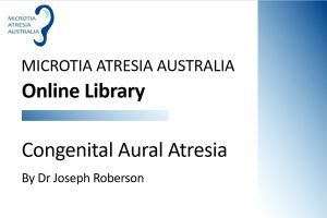 Congenital Aural Atresia