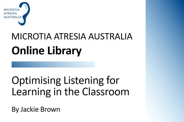 Optimising Listening for Learning in the Classroom