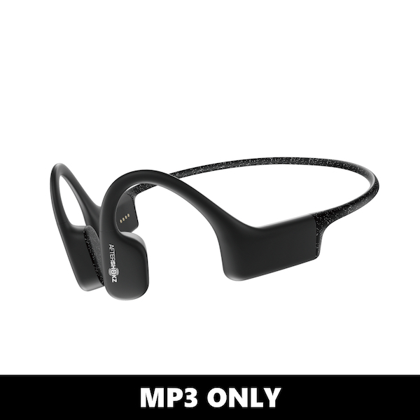 Black SHOKZ OpenSwim headphones