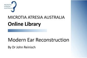 Modern Ear Reconstruction slide