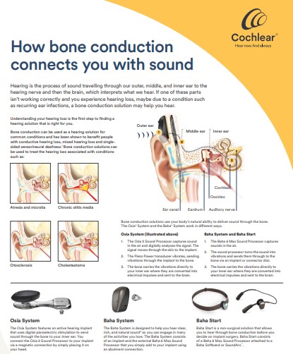 Bone Conduction brochure image